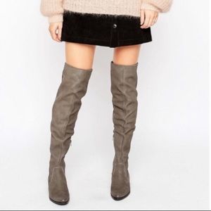 ALDO Chiaverni Gray Over the Knee Boot